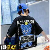 Onyx Opulence Luxurious Kids Black Oversized Tees